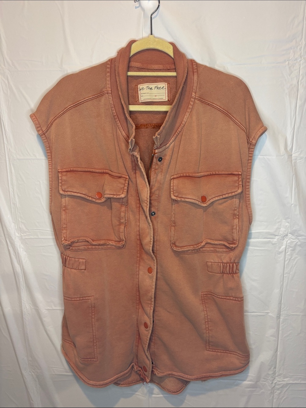Free People We The Free Coza Utility Vest In Cinnabear